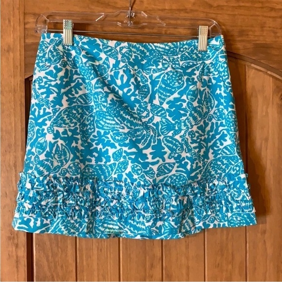 Lilly Pulitzer Marigold Mini Favors Print Skort Sz 6 - Picture 9 of 12
